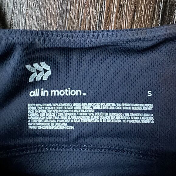 Women's Light Support Soft Ribbed Bra - All in Motion™ Small S Dark Blue NWT - Picture 6 of 10